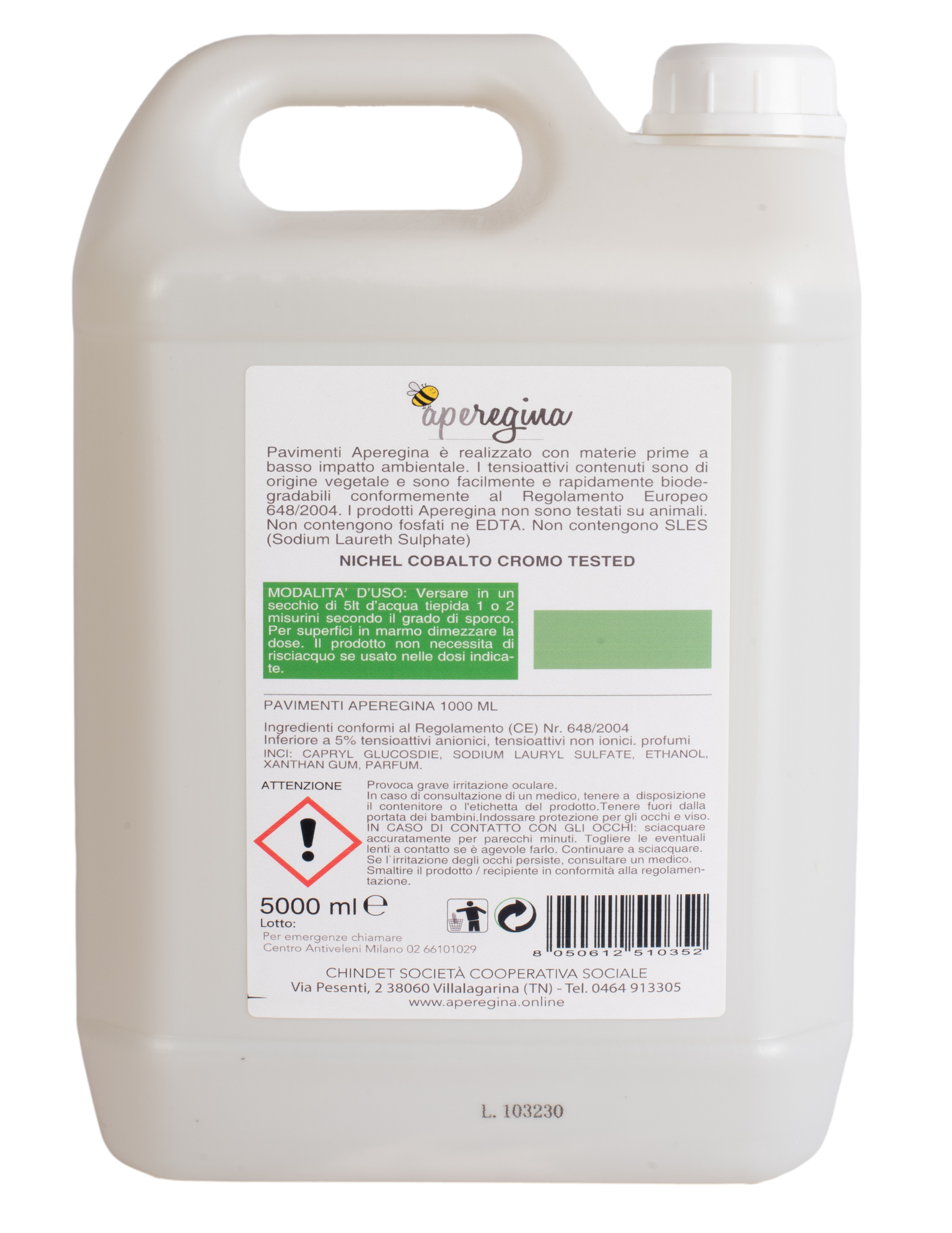 Detergente Pavimenti Eco - Frutteto in Fiore - 5lt – aperegina